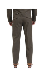 Men's Brown Western Suit 2-Piece - Cowboy Suit with Western Yoke & Pearl Snaps