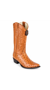 Los Altos Ostrich Snip Toe Cowboy Boots