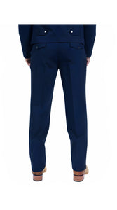 Men's Navy Western Suit 2-Piece - Cowboy Suit with Western Yoke & Pearl Snaps