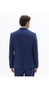 Slim Bi-Stretch Suit Jacket - Blue