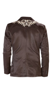 Montero Men's Embroidered Western Blazer – Slim Fit (ID 2173)
