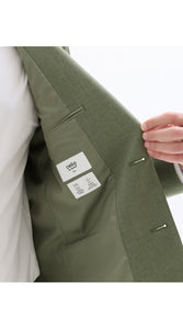 Slim Fit Bi-Stretch Suit Jacket - Light Green