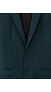 Slim Bi-Stretch Suit Jacket - Dark Green