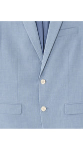 Slim Fit Bi-Stretch Chambray Suit Jacket