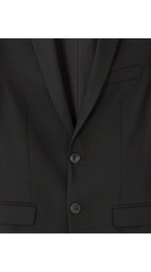 Slim Bi-Stretch Suit Jacket - Black