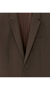 Slim Bi-Stretch Suit Jacket - Brown