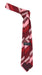 Burgundy & Pink Zig-Zag Brushstroke Striped Necktie & Pocket Square Set