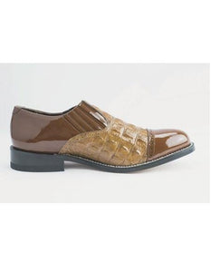 Groom Wedding Shoes - Tuxedo Shoes in Brown