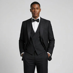 Bootcut wedding suit Black Peak Lapel Bootcut Tuxedo – Prom and Wedding