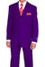 "Purple Fortino Landi Men's 3-Button Poplin Suit – Classic Fit" - USA Men's Outlet