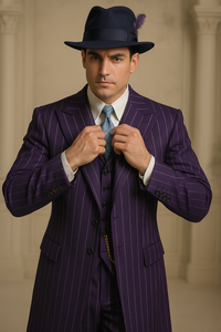 Purple Zoot Suit - 1920s Suit - Gangster Long Suit