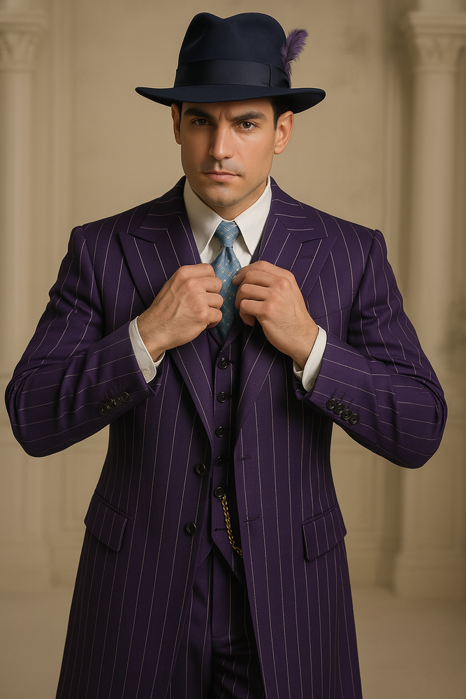 Purple Zoot Suit - 1920s Suit - Gangster Long Suit
