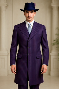Purple Zoot Suit - 1920s Suit - Gangster Long Suit