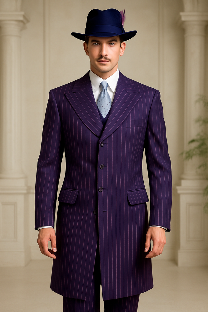 Purple Zoot Suit - 1920s Suit - Gangster Long Suit