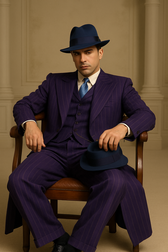 Purple Zoot Suit - 1920s Suit - Gangster Long Suit