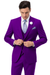  Modern Purple Suit for Men – 3-Piece with Peak Lapel & Double-Breasted Vest