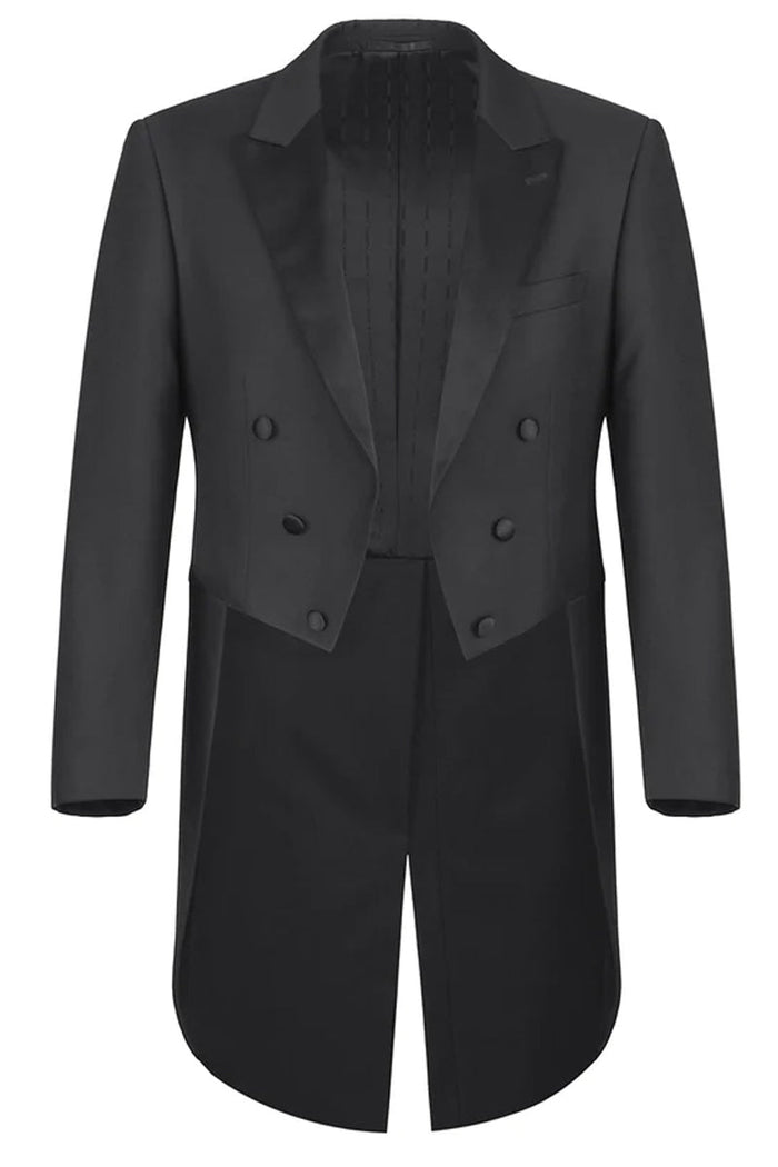 Mens Classic Full Dress Tail Tuxedo in Black