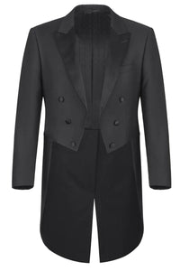 Mens Classic Full Dress Tail Tuxedo in Black