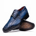 Marco Di Milano Ragusa: Stained Navy Leather Shoe