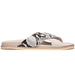 Zelli Rena Sueded Goatskin and Embossed Python Leather Slide