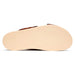 Zelli Rena Sueded Goatskin & Embossed Crocodile Slide in Cognac