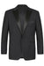 Renoir Black One-Button Tuxedo: Traditional, Classic Fit Peak - USA Men's Outlet