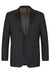 Renoir Black Wool Tuxedo with Notch Lapel, Slim Fit, 2-Button Closure. - USA Men's Outlet