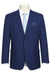 Renoir Dark Navy Blue Plaid Windowpane Two-Button Classic Fit Sport Coat Blazer - USA Men's Outlet