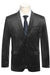 "Renoir Men's Black Velvet One Button Shawl Lapel Tuxedo Blazer" - USA Men's Outlet