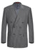 Renoir Men's Classic Fit Dbl Breasted Suit - Charcoal Grey Gangster Pinstripe - USA Men's Outlet