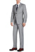 Renoir Men's Classic Wool Suit with Optional Vest - Light Grey - USA Men's Outlet