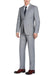 Renoir Men's Grey Slim Fit 2-Button Suit & Optional Vest - USA Men's Outlet