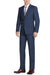 Renoir Men's Luxurious Navy Blue Extra Long Two-Button Suit - USA Men's Outlet