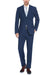 "Renoir Men's Sharp Navy Blue Two-Button Slim-Fit Suit with Hack Pocket" - USA Men's Outlet