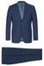 "Renoir Men's Sharp Navy Blue Two-Button Slim-Fit Suit with Hack Pocket" - USA Men's Outlet