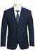 "Renoir Men's Slim-Fit Stretch Suit in Dark Navy Windowpane Plaid" - USA Men's Outlet