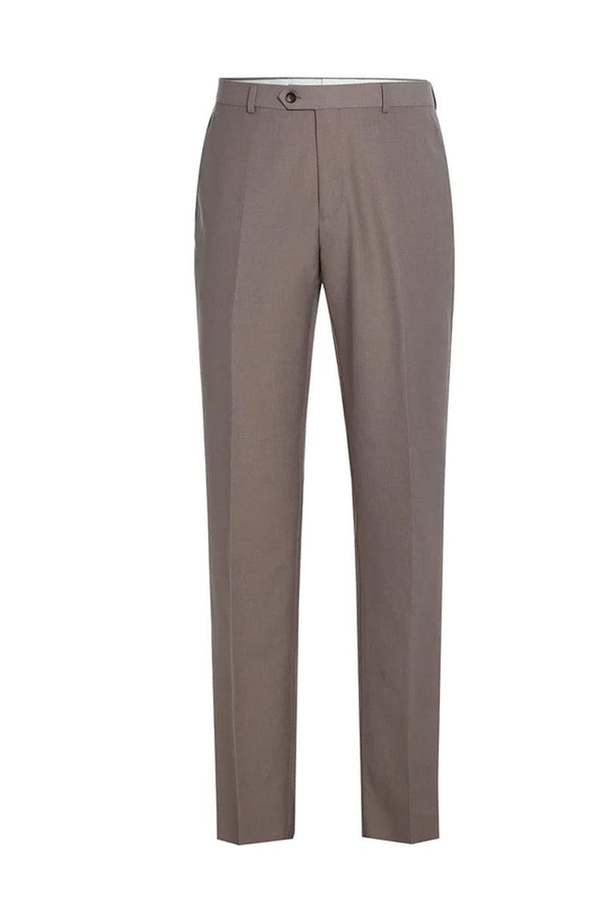 Renoir Men's Two-Button Slim-Fit Dark Tan Suit - USA Men's Outlet