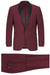 Renoir Mens Traditional Slim Fit Burgundy Tuxedo Shawl Collar - Elegant Mensattire