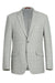 Renoir Sport Coat Blazer - Slim Fit, 2 Buttons, Light Grey Ash Windowpane Plaid - USA Men's Outlet