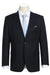 Renoir Two-Button Sport Coat Blazer in Black, Wool Classic Fit - USA Men's Outlet