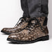 Marco Di Milano Renzo Stone Black Leather Shoe