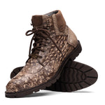 Marco Di Milano Renzo Stone Brown Leather Shoes