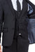 Revised Product Title: Perry Ellis Boys' Vested Black Wedding Suit - USA Men's Outlet