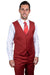 Revised product title: Stacy Adams Men's 2-Btn Vested Basic Brick Suit. - USA Men's Outlet