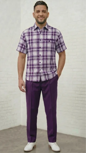 Mens 2 Piece Walking Suit - Classic Plaid