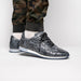 Zelli Rio Genuine Ostrich Quill Sneakers in Faded Black