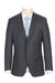 Rivelino Wool Steel Grey Half Canvas 2-Button Classic Fit Suit - USA Men's Outlet