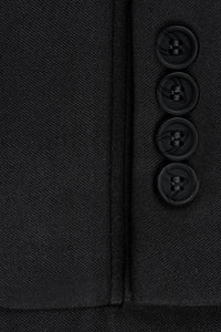 "Rafael" Black 2-Button Notch Suit (2-Piece Set)