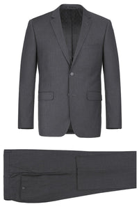 "Rafael" Dark Grey 2-Button Notch Suit (2-Piece Set)