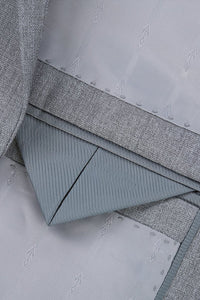 "Rafael" Light Grey 2-Button Notch Suit (2-Piece Set)